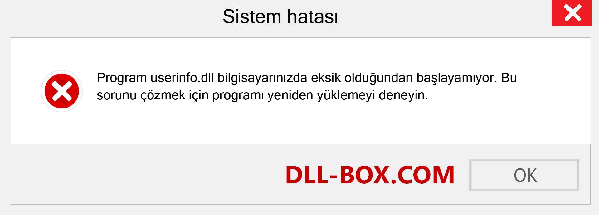 userinfo.dll dosyası eksik mi? Windows 7, 8, 10 için İndirin - Windows'ta userinfo dll Eksik Hatasını Düzeltin, fotoğraflar, resimler